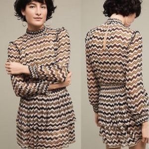 ANTHROPOLGIE HD in Paris RUFFLE SIERADE DRESS 8